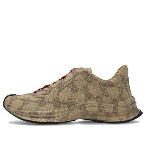 gucci erkek ayakkabı 2018|Men's Gucci Run sneaker in beige and ebony leather .